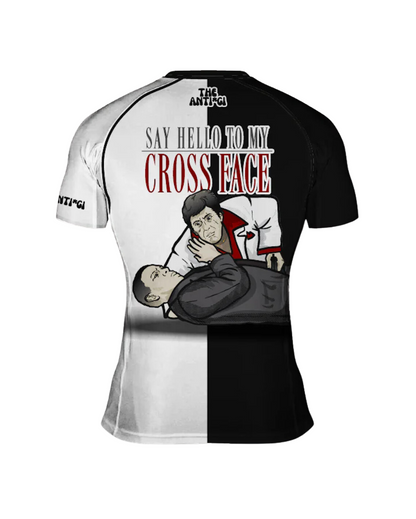 "Say hello to my cross face" Rashguard